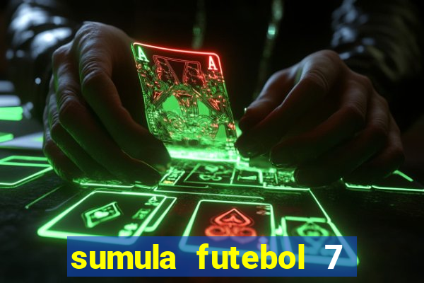 sumula futebol 7 society excel